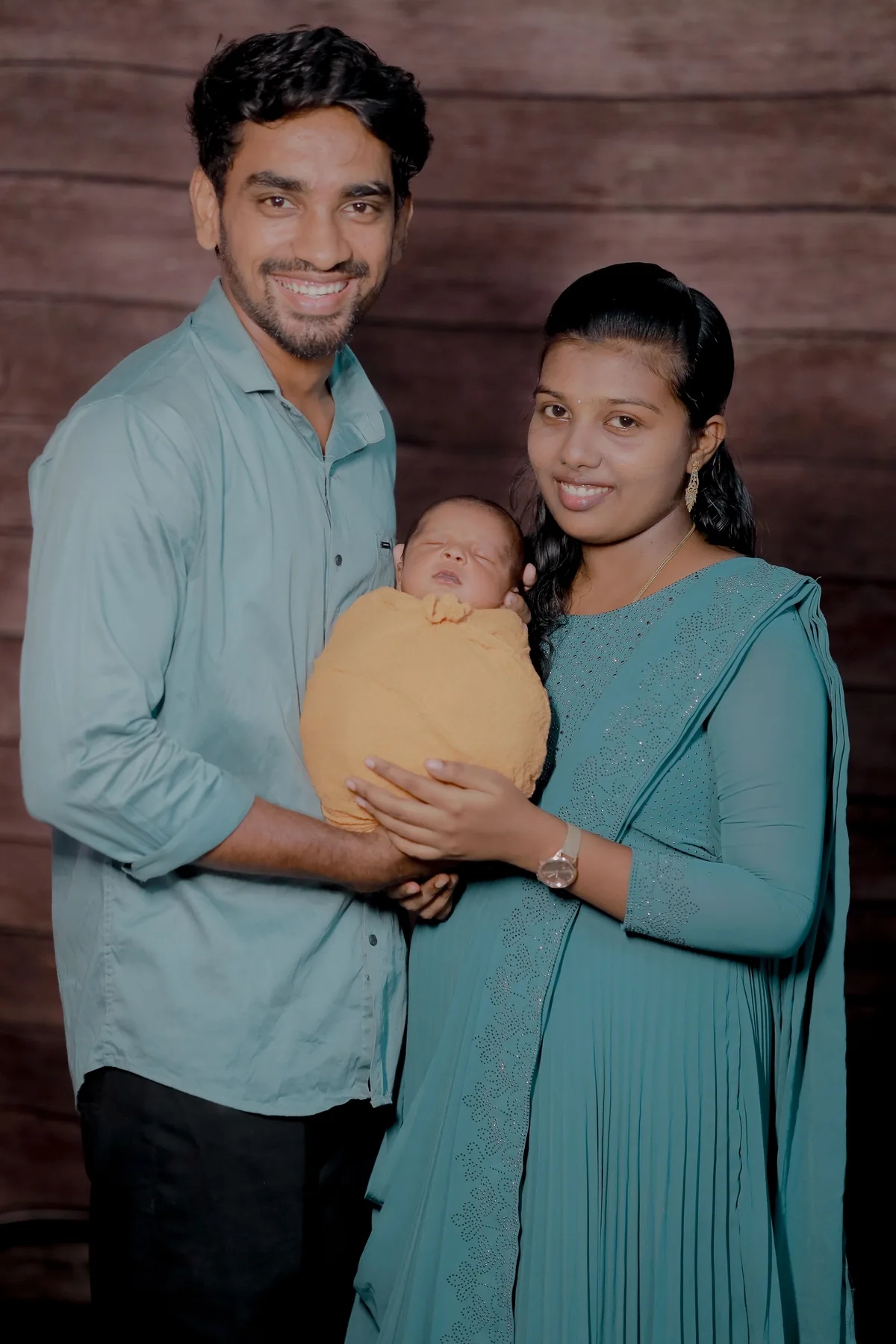 Representative Indian family portrait